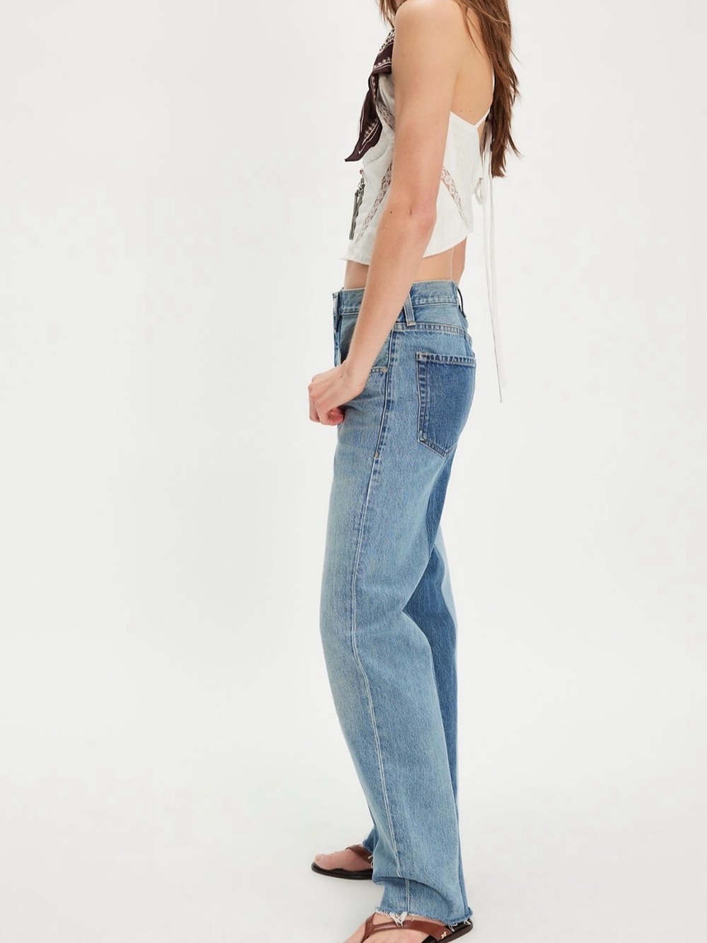 Citizens Of Humanity Dahlia 3 tone split wash in Aegean